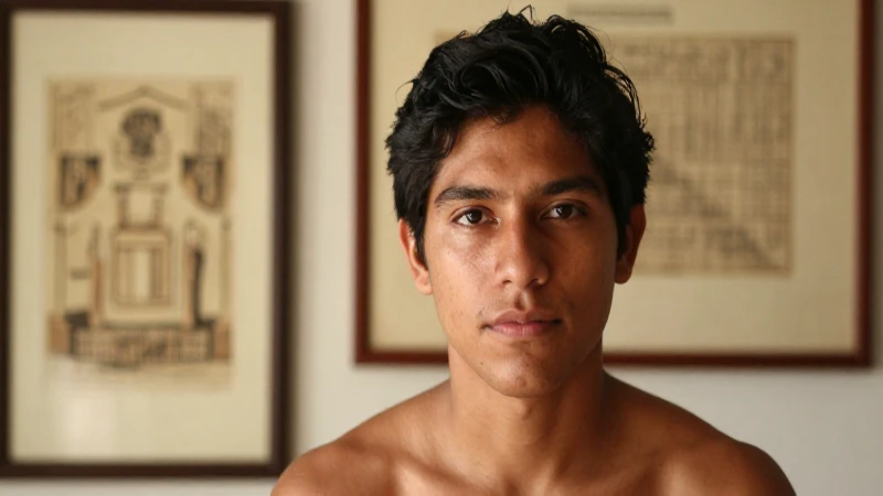 Retrato mexicano con luz cálida y nostálgica