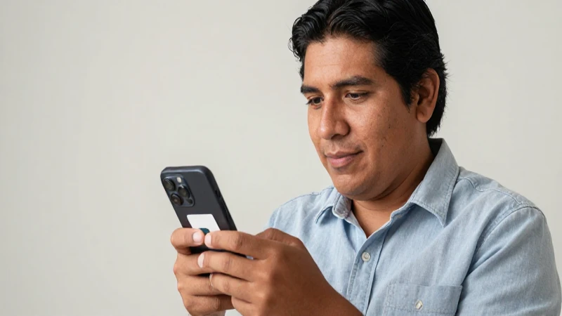 Cómo consultar tu saldo en Unefon México 3 Mexicano mestizo revisa teléfono con Unefon