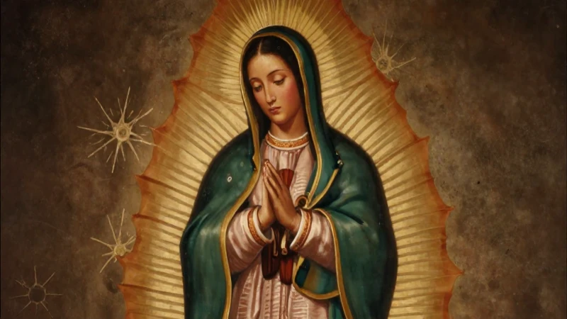 Guadalupe: veneración mestiza iluminada cálidamente
