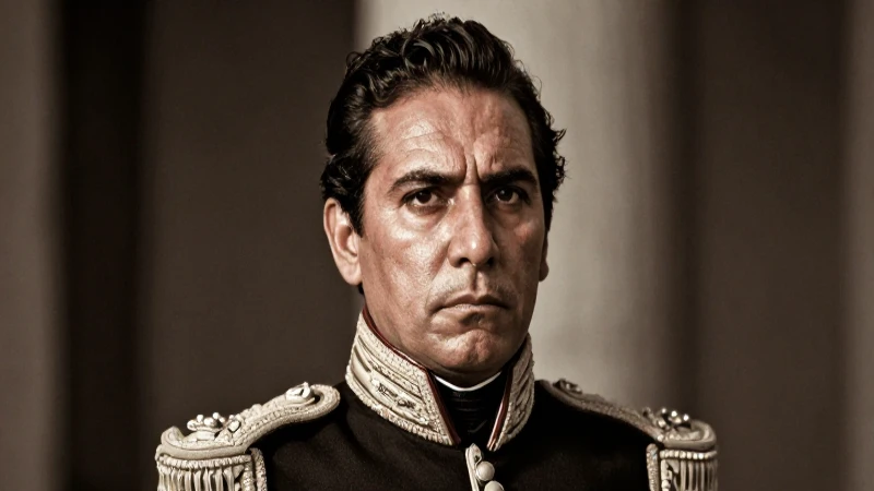 Santa Anna: retrato dramático en tonos sepia