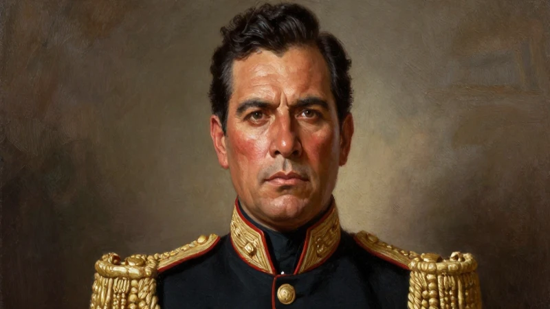 Santa Anna, retrato heroico en óleo