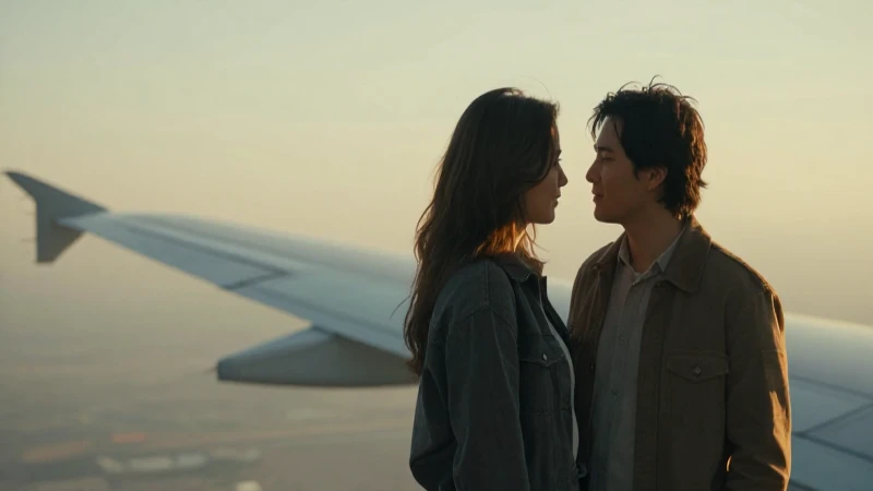 Pros y contras de Santander Aeroméxico Infinite Platinum 3 Pareja en avión, luz dorada cinematográfica