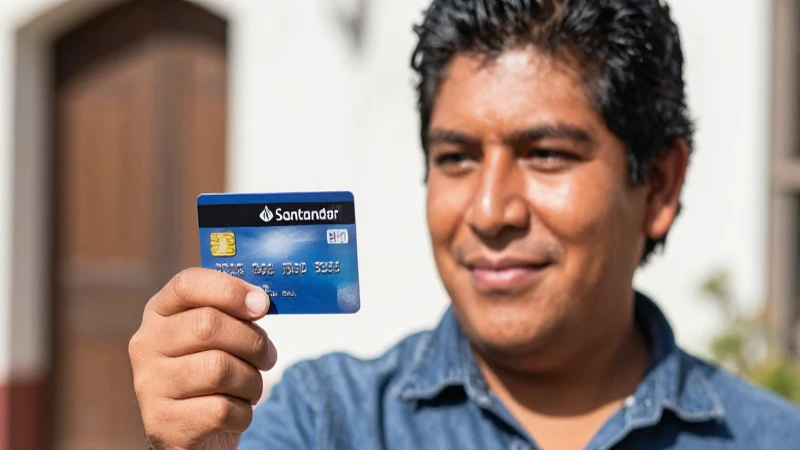 Mexicana, piel bronceada, y Santander en mano