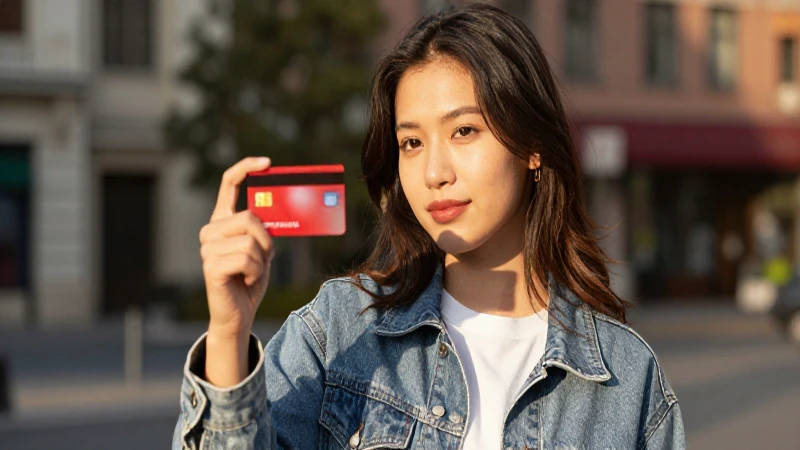 Descuentos exclusivos para clientes de Scotiabank en México 5 Joven con tarjeta Scotiabank, luz cálida