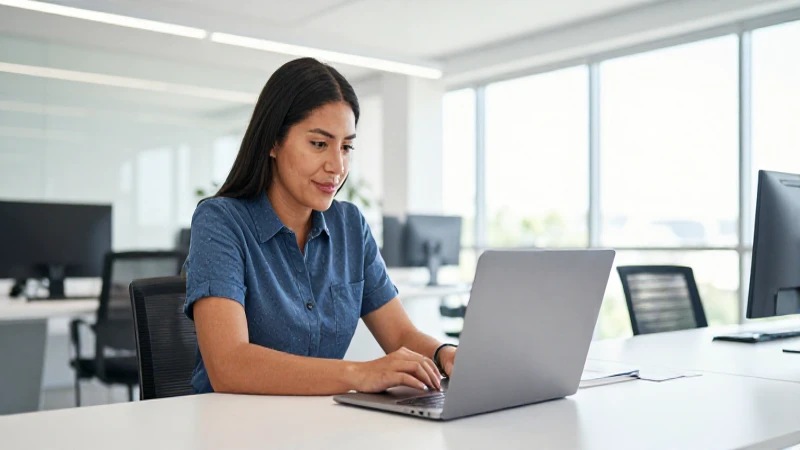 Cómo aprovechar Heat Extranet en México con SEC Sky 4 Mexicano, mestizo, trabaja en oficina luminosa