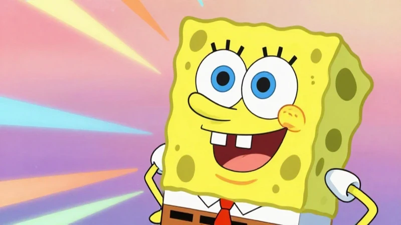 Bob Esponja y Patricio son dibujos animados alegres