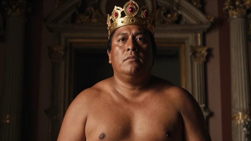 Retrato barroco de una mestiza mexicana coronada