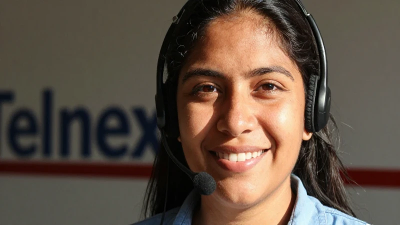 Representante sonriendo bajo luz natural