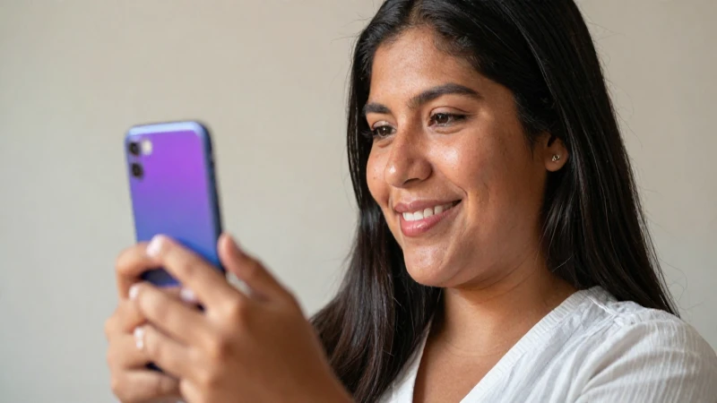 Cómo activar y configurar tu Número Privado en Izzi Sígueme 3 Mestizo sonríe con móvil a la luz