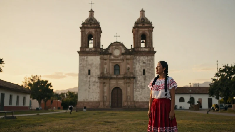 Cuáles son los monumentos históricos más emblemáticos de Chiapas 6 Mujer indígena en un entorno cálido y cinematográfico
