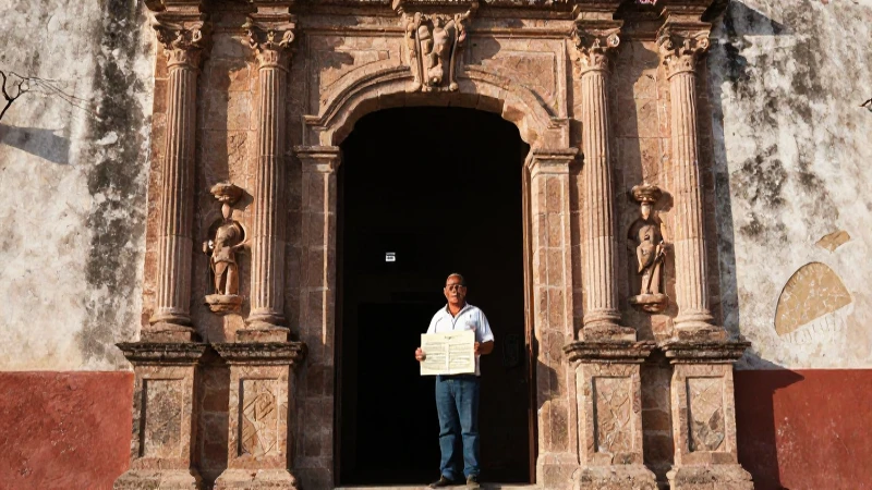 Sitios históricos en Oaxaca: un viaje al pasado mexicano 4 Un mestizo sostiene un documento histórico allí