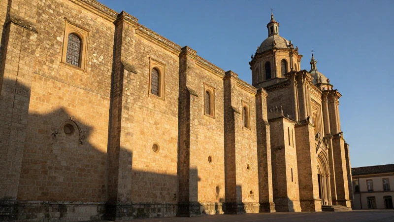 Sitios históricos en Oaxaca: un viaje al pasado mexicano 5 Fachada de piedra en cálida luz dorada