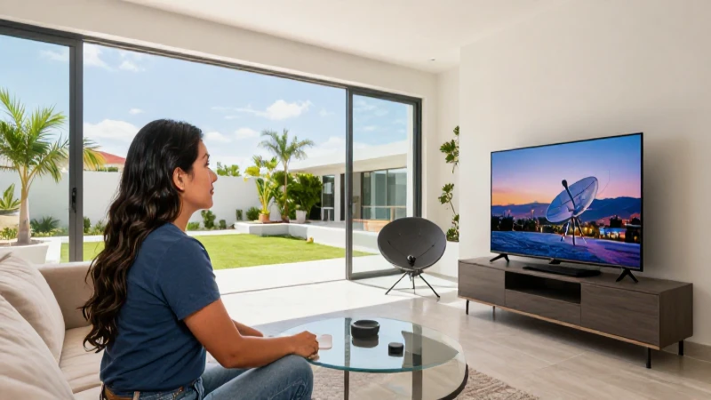Qué beneficios incluye el servicio Sky HD Platinum en México 6 Mexicano, piel bronceada, sala moderna y brillante