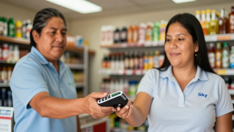 Tienda mexicana con luz cálida y desenfoque suave