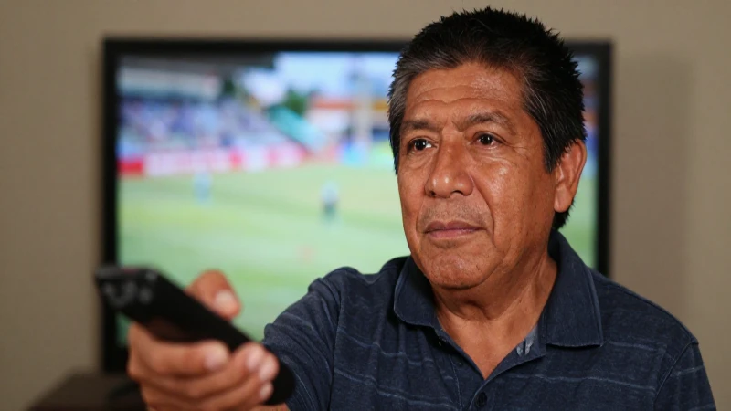 Cómo contratar ESPN en operadores de televisión en México 5 Una persona mestiza observa televisión en primer plano
