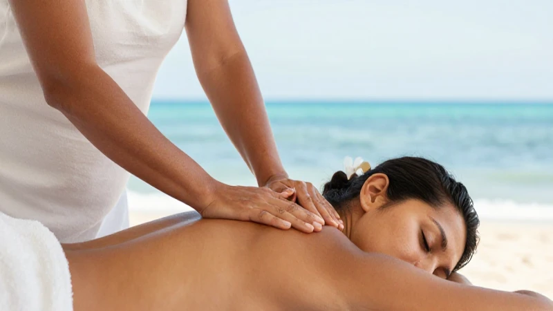 Mejores spas en Cozumel para relajarte en el Caribe Mexicano 4 Mujer relajada en spa con vista al mar