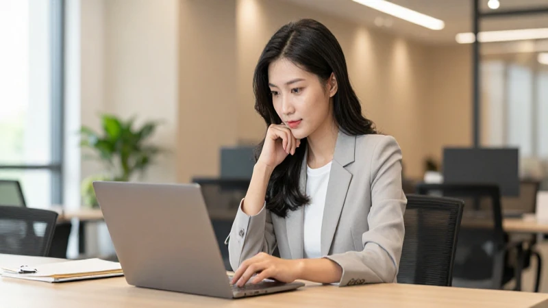 Afore SURA Guadalajara: Requisitos, Cuenta y Rentabilidad 3 Joven usa laptop en oficina iluminada