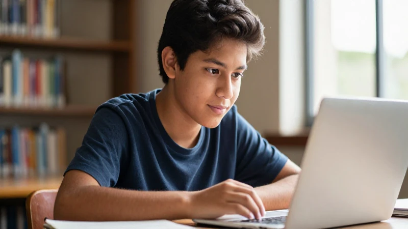 Conoces la Super Cuenta Universitaria Santander 5 Joven estudiante mestizo estudia en biblioteca luminosa