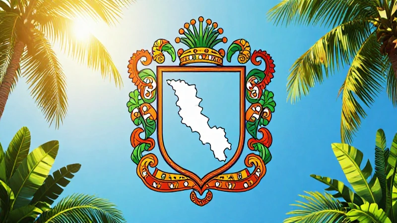 Explora Tabasco: Mapa, Municipios y Sorprendentes Datos 8 Escudo tabasqueño, mapa tropical estilizado