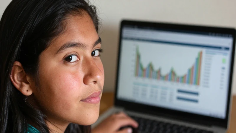 Cómo revisar tu Score de Crédito en Buró de Crédito 3 Mujer mestiza analiza datos financieros con naturalidad