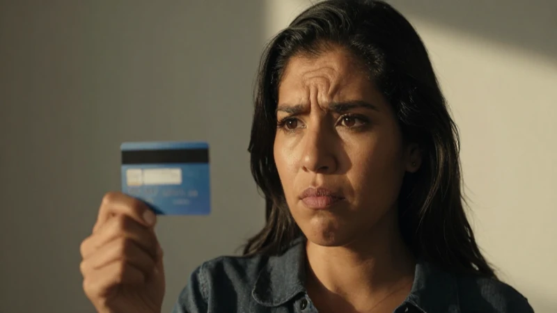 Ventajas y desventajas de la tarjeta BBVA Vive en México 3 Mujer mestiza frustrada con tarjeta de crédito