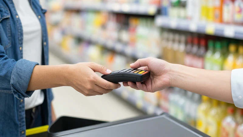 Tarjeta Chedraui: Beneficios, Trámite y Uso en Bankaya 7 Mujer paga en un supermercado iluminado