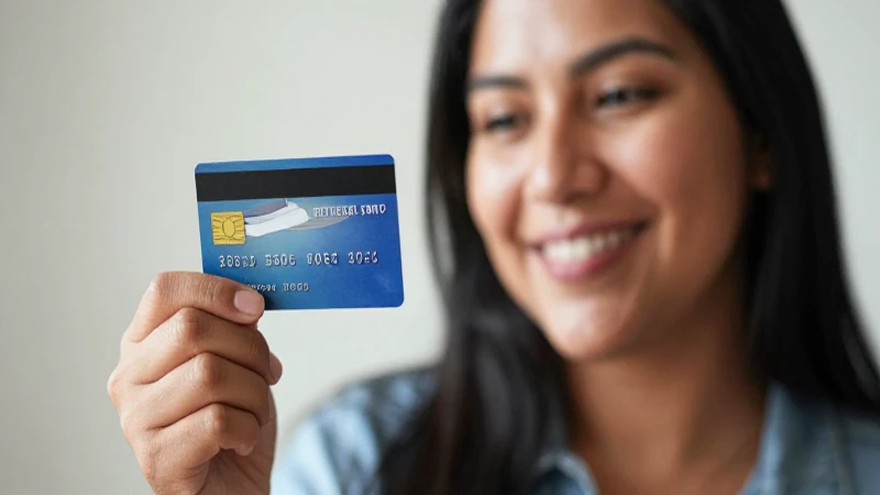 Qué beneficios tiene la Tarjeta de Débito Klar en México 6 Mujer sonríe con tarjeta, luz cálida suave
