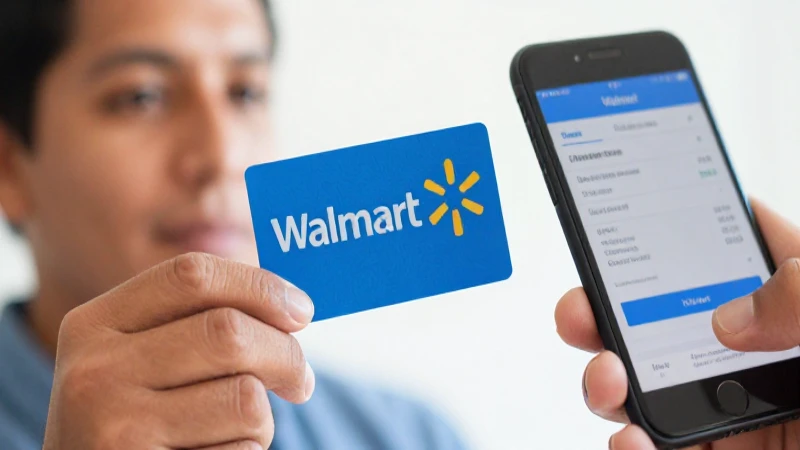 Tarjeta regalo Walmart, saldo visible en el móvil
