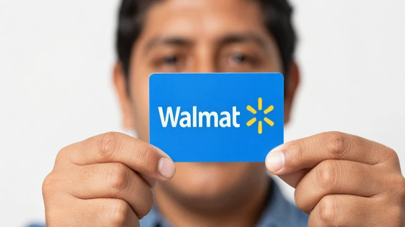 Tarjeta de regalo Walmart, piel bronceada y mestiza