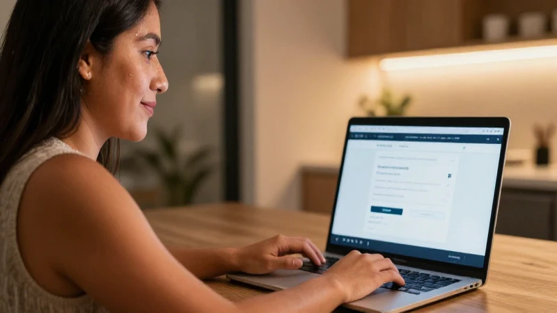 Cuál es la garantía de la Tarjeta Liverpool en México 7 Persona mestiza usa el ordenador para pagar online