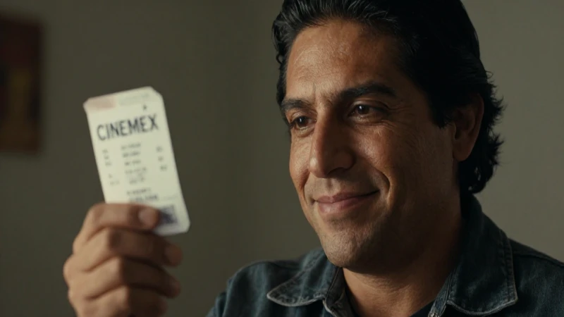 Mexicano sonríe con boleto de Cinemex