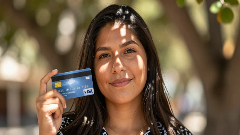 Sabes cuáles son los beneficios de contar con una tarjeta Visa 4 Joven mestiza, cálida, con luz natural