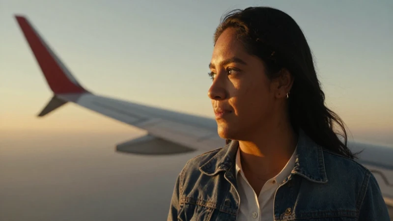 Mexicana, piel bronceada, silueta al atardecer