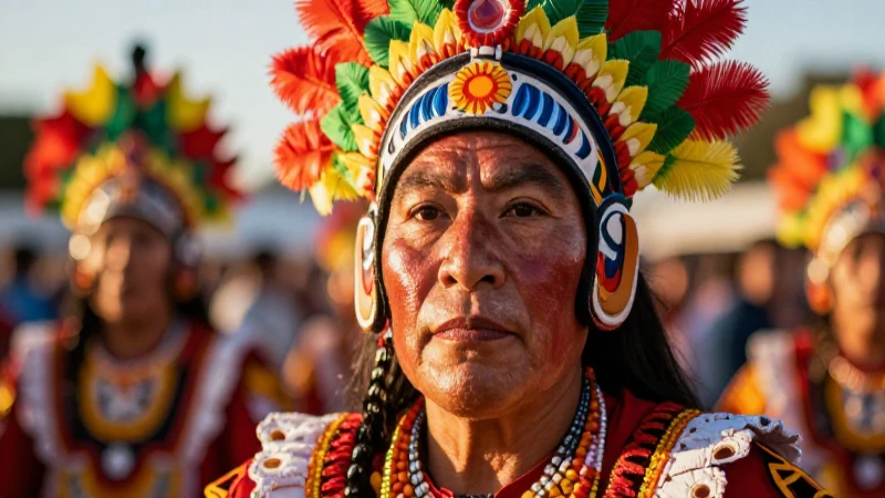 Retrato mexicano, festivo, con máscara dorada