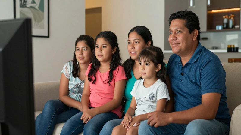 Familia mestiza disfruta de un ambiente cálido