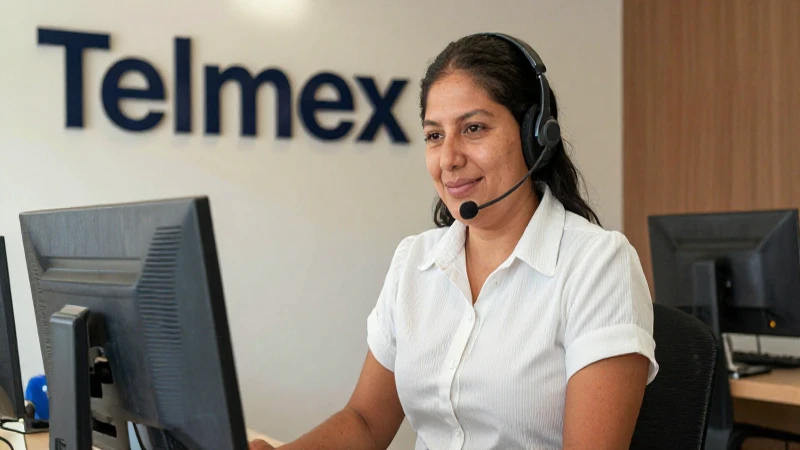 Cuáles son los servicios ofrecidos por Telmex en Acuña, México 4 Representante de Telmex, tez mestiza y cálida luz