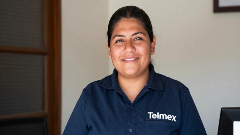 Horarios y promociones de Telmex en Cuicuilco, Tlalpan 4 Empleado Telmex sonriendo, de tez mestiza y bronceada