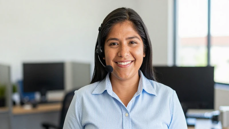 Telmex en León, Gto tiene horarios y ofertas en López Mateos 4 Representante mexicana, amigable y sonriente, en oficina