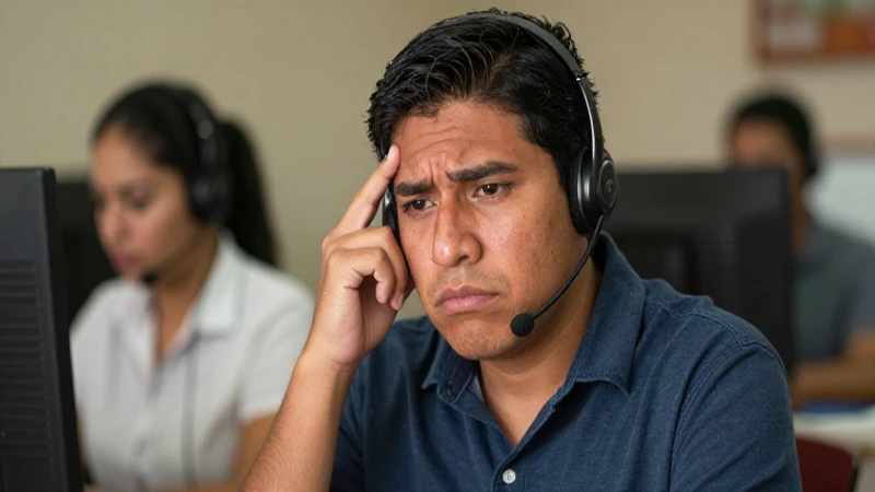 Cómo dar de baja urgencias médicas de Telmex en México 6 Mexicano mestizo, frustrado, con piel bronceada