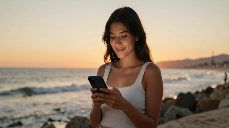 Qué servicios ofrecen Telnor y Telmex en México 3 Joven mexicana sonríe al atardecer en Baja California
