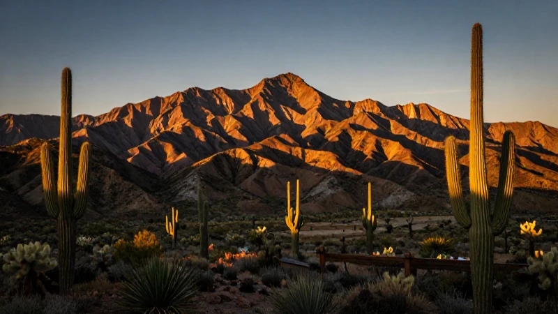 Paisaje dramático de Durango al atardecer