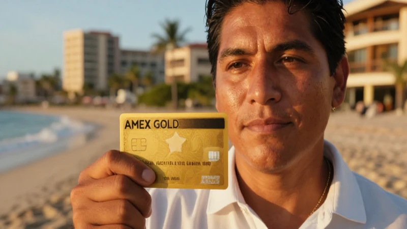 Tarjeta Gold Elite American Express: beneficios y requisitos 3 Tarjeta Amex en cálida luz dorada