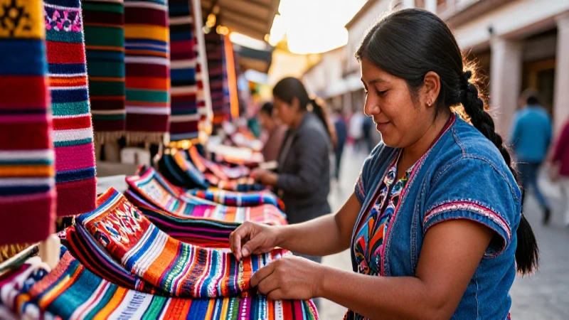 Dónde encontrar tiendas en San Miguel de Allende 3 Tejidos vibrantes capturan la vida mexicana