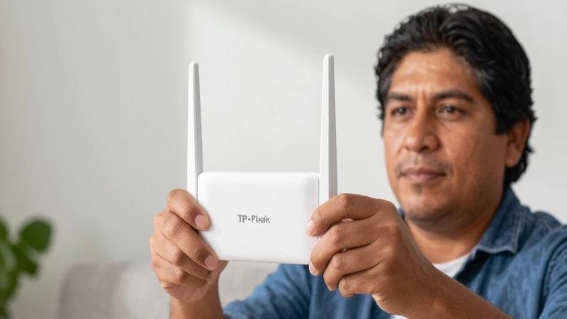 Cómo configurar el repetidor WiFi TP-Link TL-WA850RE en México 3 Extensor TP-Link instalado por persona mestiza a la luz