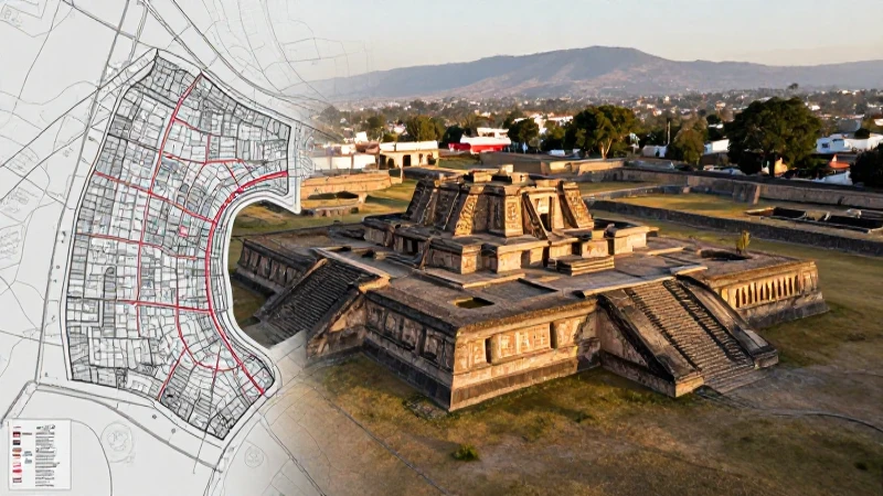 TLAXCALA: DESCUBRE SU UBICACIÓN Y SECRETOS MAPA 2023 6 Ruinas tlaxcaltecas, mapa superpuesto, luz dorada