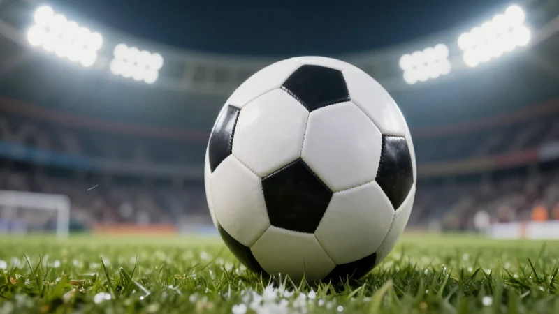 Balón en foco, ambiente vibrante y dinámico