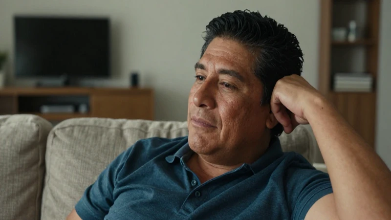 Mestizo relajándose en un moderno salón
