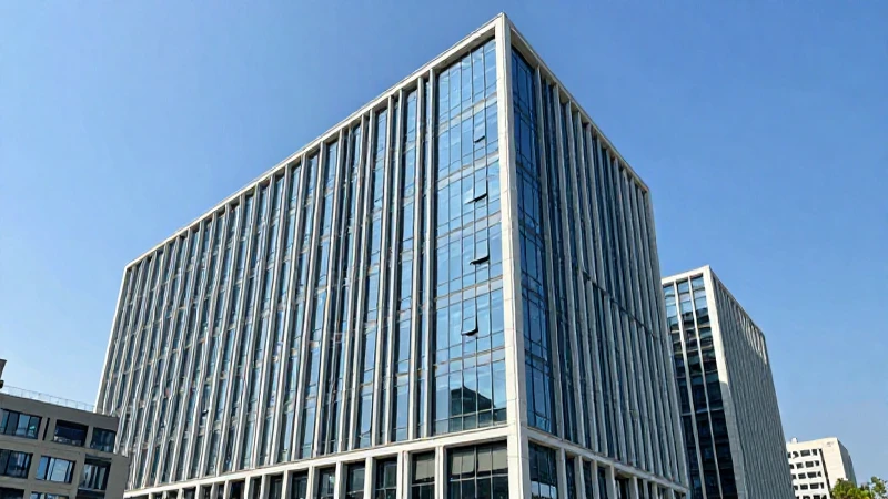 Edificio moderno, luz brillante, fotografía arquitectónica