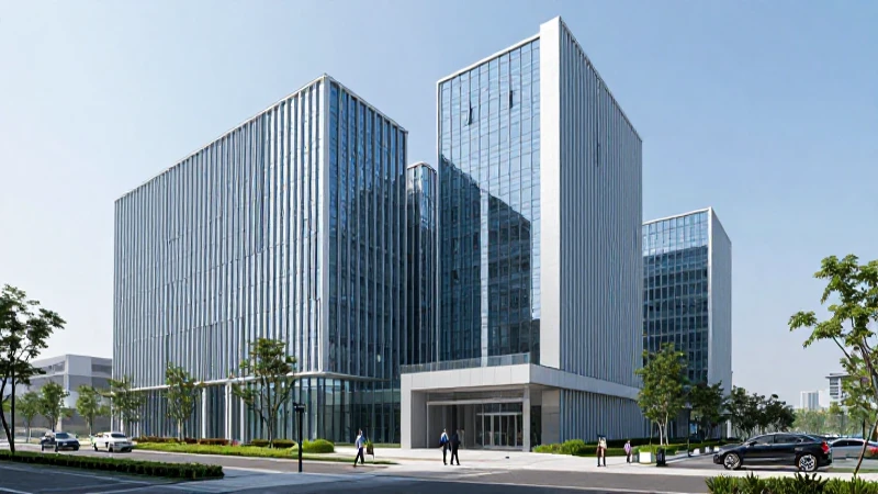 Edificio moderno, ambiente laboral brillante y profesional