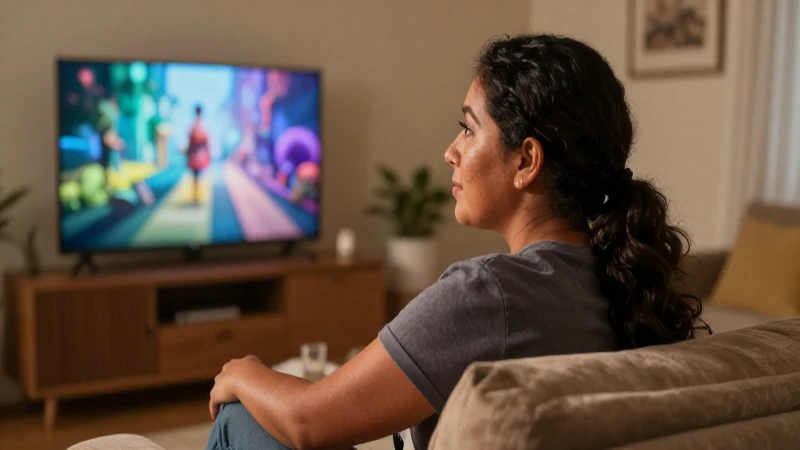 Mexicano mestizo disfruta una película en casa